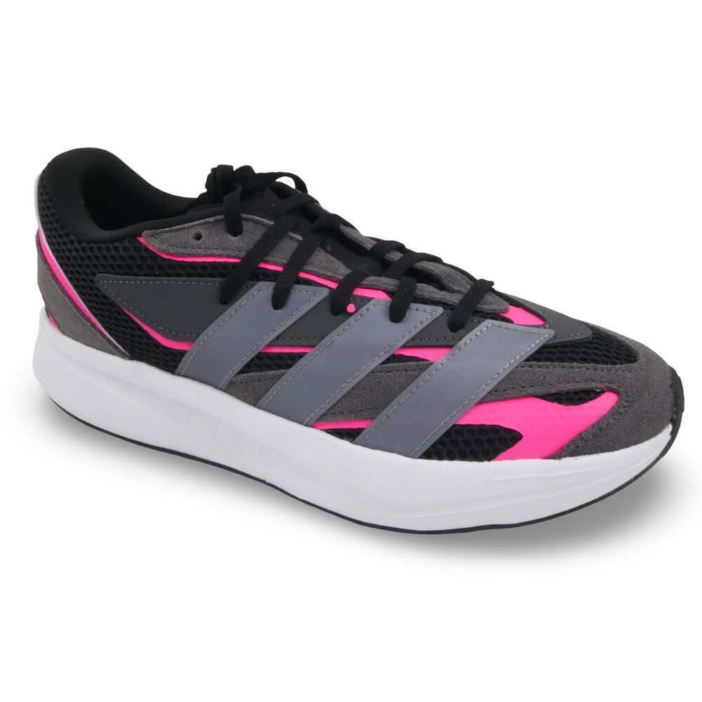 Adidas Kids US 7 Lightblaze Trainers Black/Pink JR1299 Lowtop Sneakers